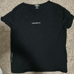 Young La wide neck tee